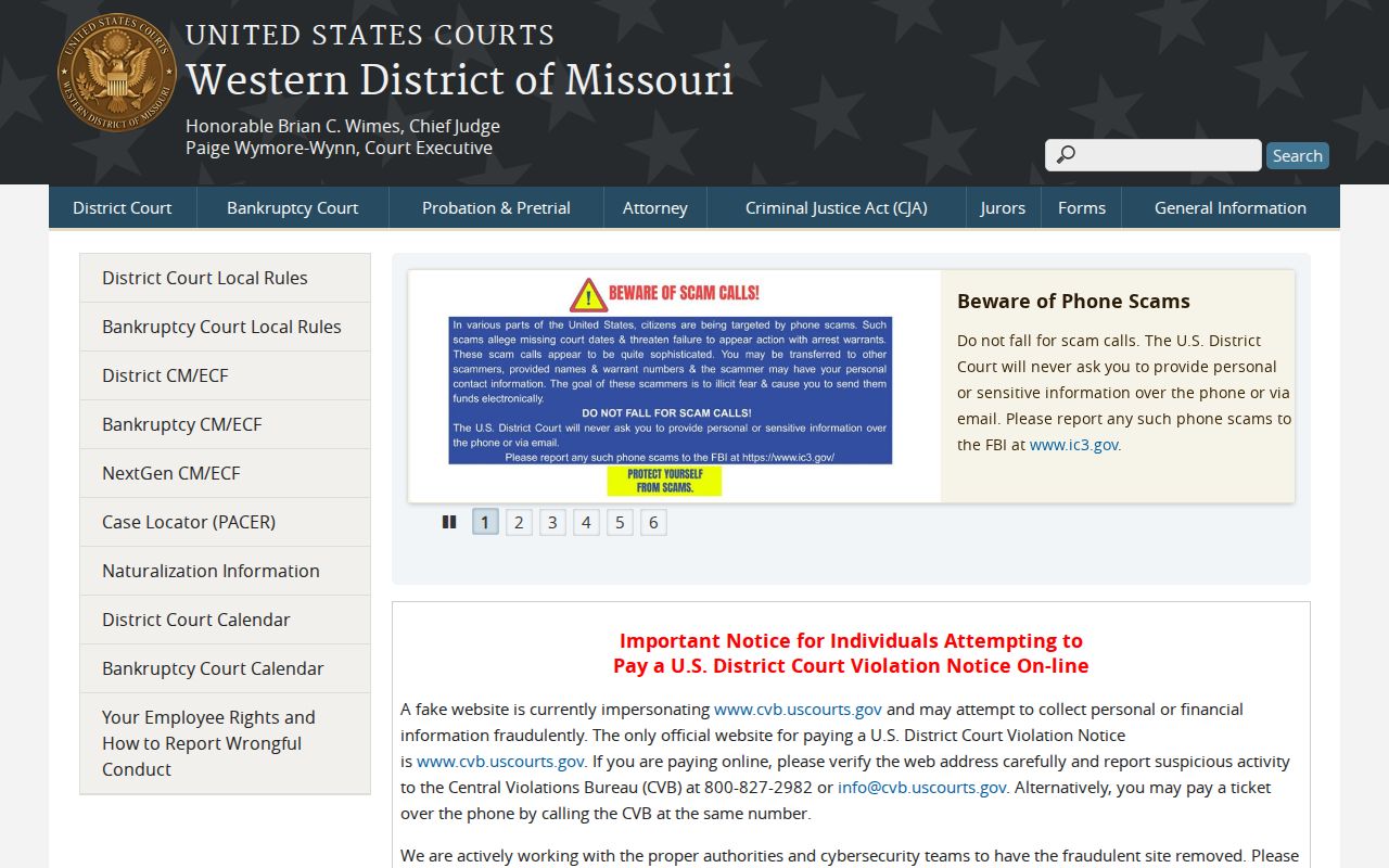 Atchison County criminal court cases in the Western District of Missouri