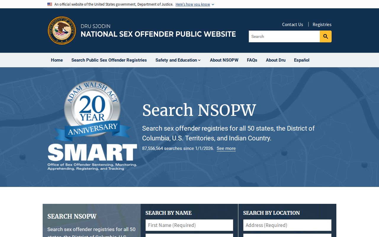 National search layer for Atchison County sex offender records