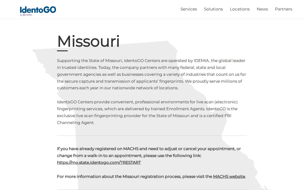 Atchison County criminal history fingerprint location search